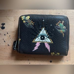 Limited Edition Coach Pyramid Eye Zip Around Wallet